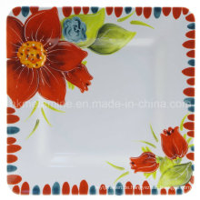 Square Melamin Dinner Plate (PT3489)